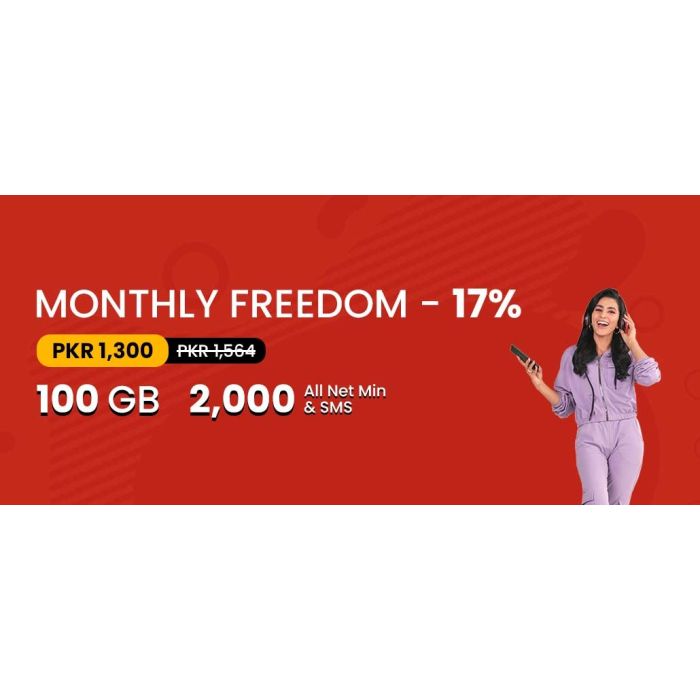 monthly freedom 100gb